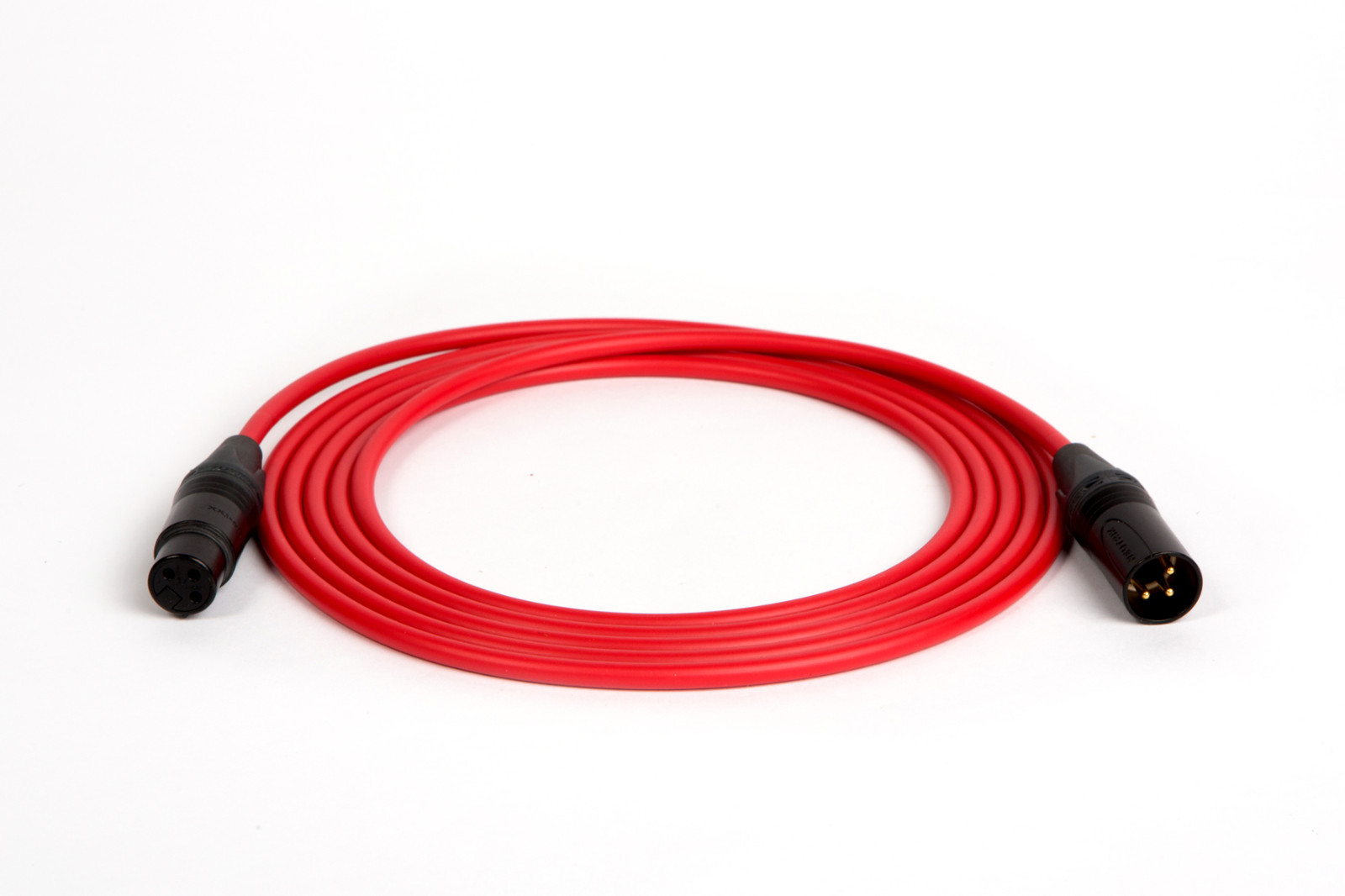 CANARE RED QUAD MICROPHONE MIC CABLE NEUTRCK XLR 25 FT.