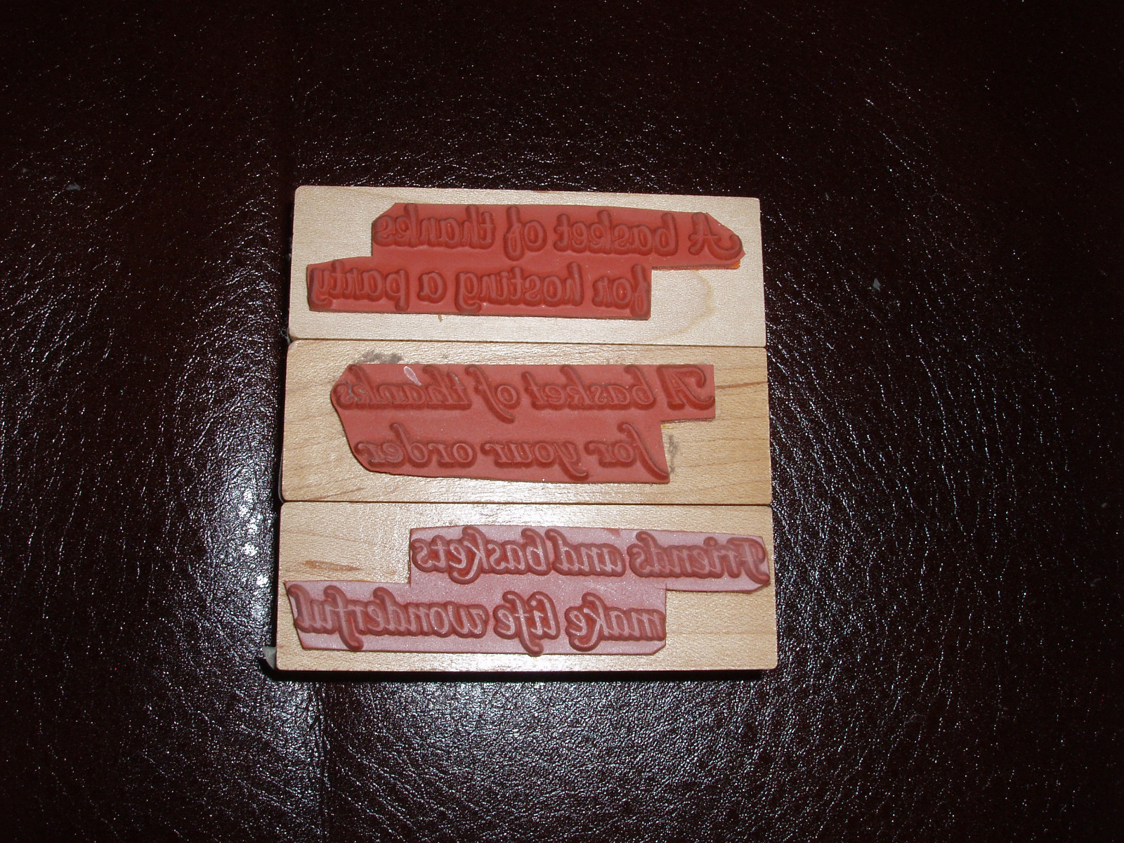 Stamps for baskets Longaberger hostess consultant