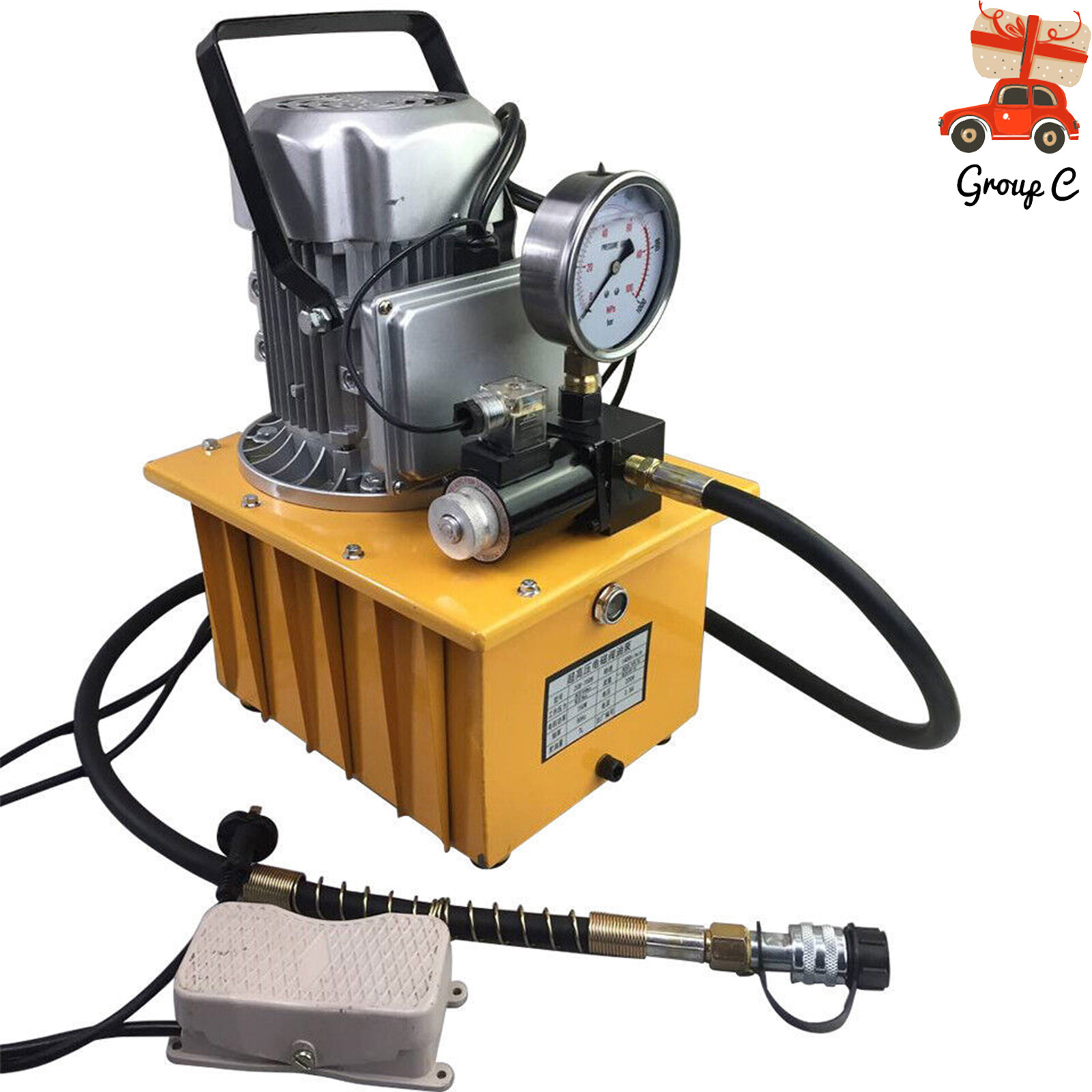 Electric Hydraulic Pump 110V Pedal Control 10,152 PSI High Efficiency