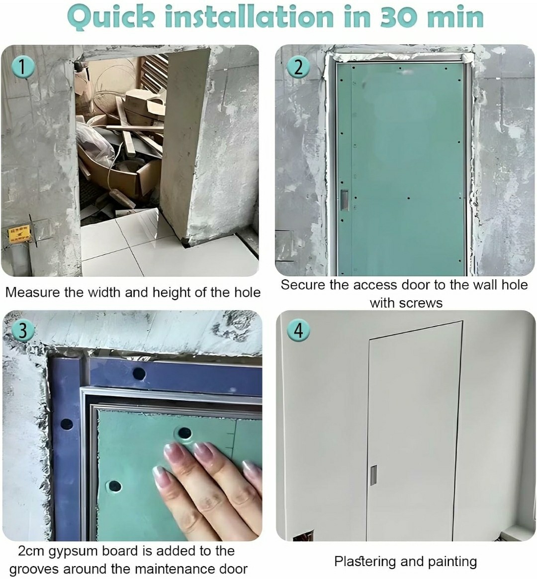 Aluminum Drywall Access Panel Flush Mount Paintable Wall Inspection Door
