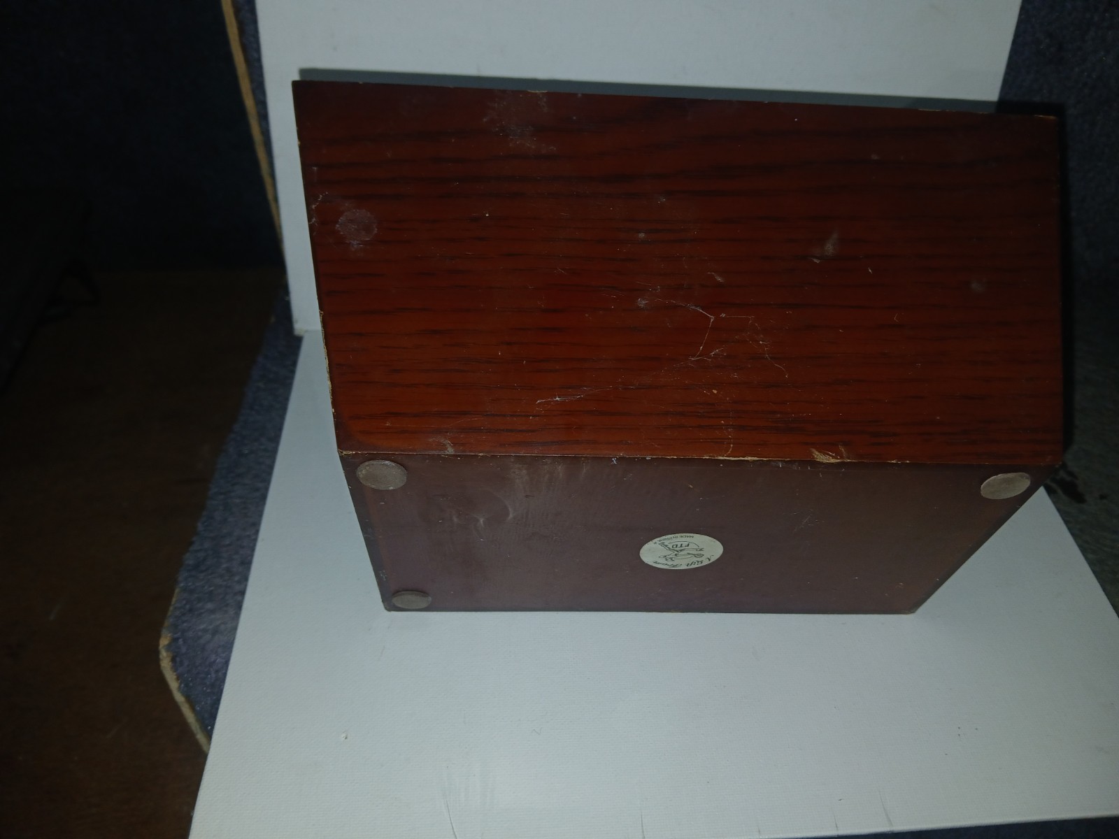 1970s Modern Walnut Wood Planter Box