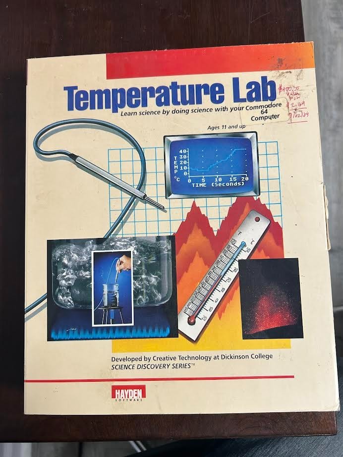Temperature Lab Software Commodore 64 NIB - 1985 - Hyden Software