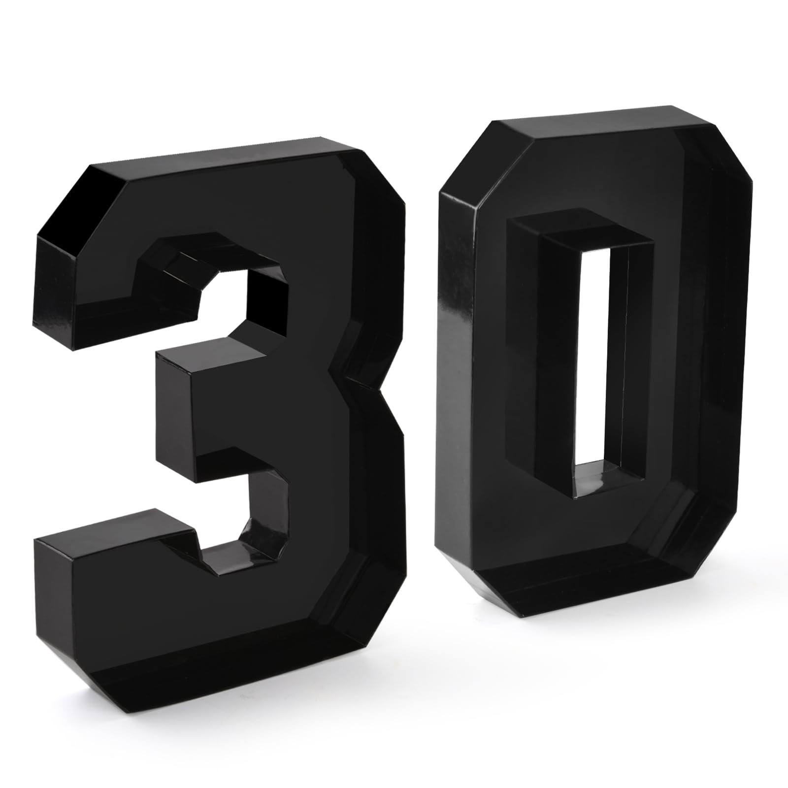 10.2 Inch Number 30 Fillable Cardboard Charcuterie Tray Box Black