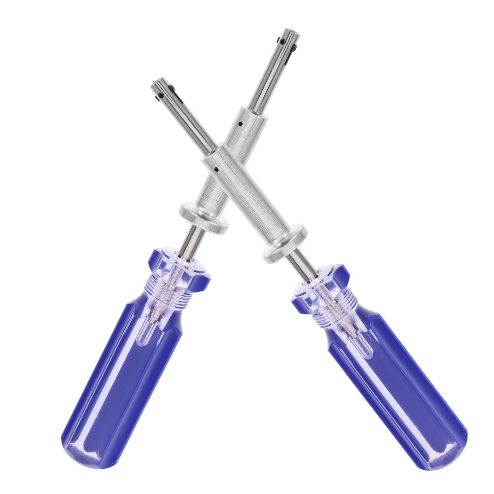 2Pcs 7 Inch Cable Locking Terminator for Catv Durable Metal Plastic Blue