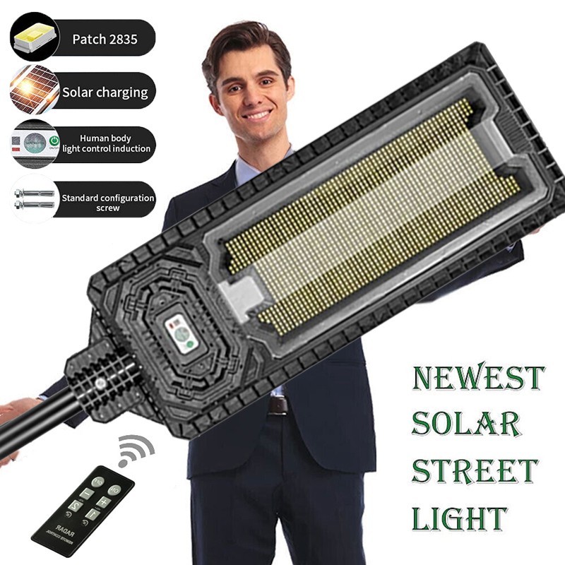 8000W Commercial Solar Street Lights Outdoor Dusk to Dawn parking lot light