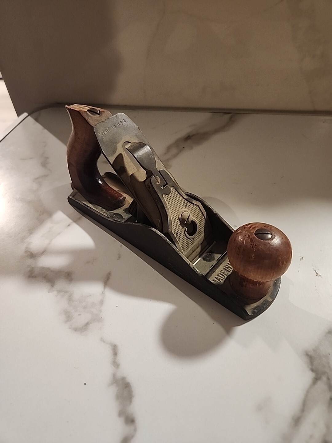 Antique Fulton Vintage Wood Plane 9 3/4" No. 409  Made in USA (6D)