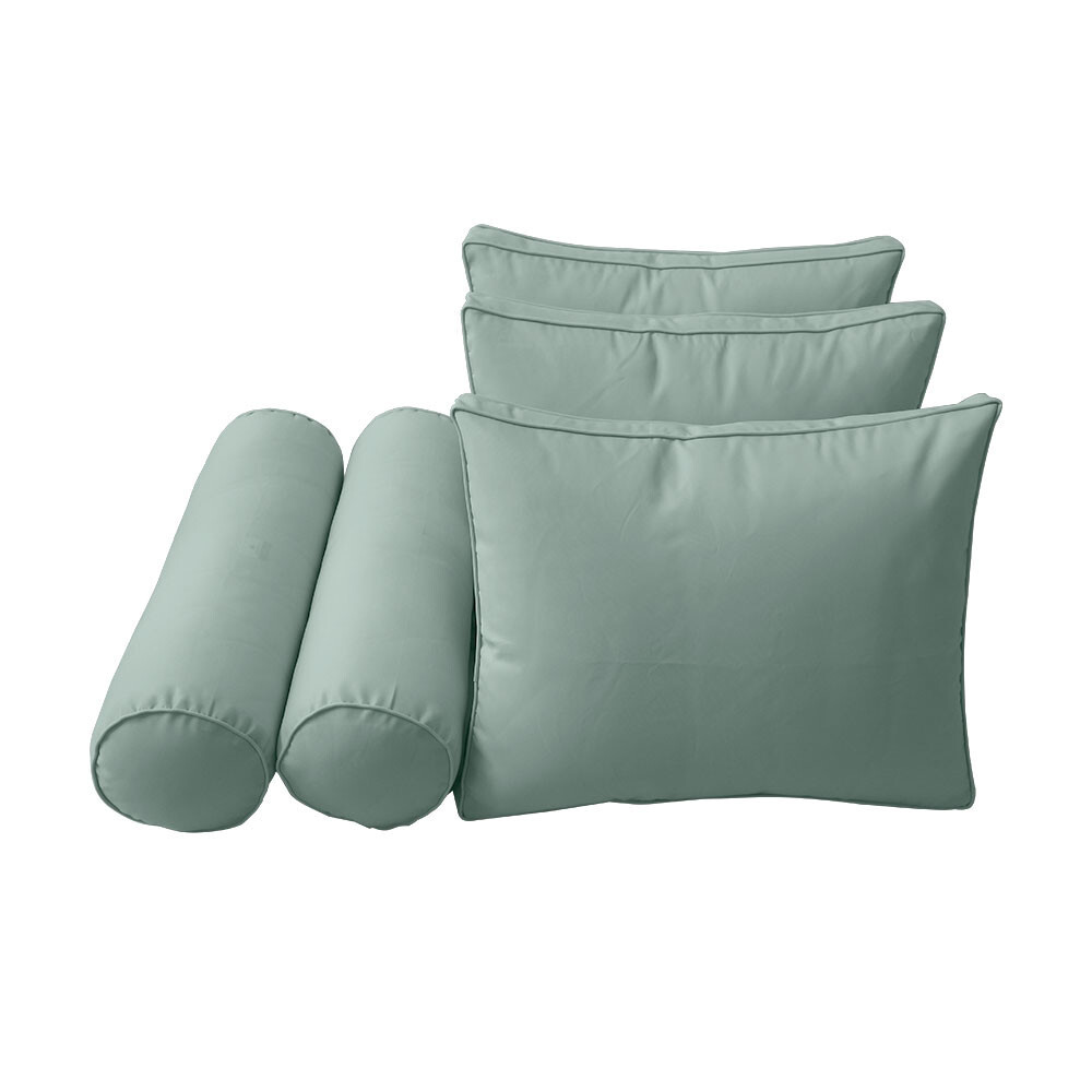 Style3 6PC Daybed Mattress Cushion Bolster Pillow Complete Set Queen Size AD002