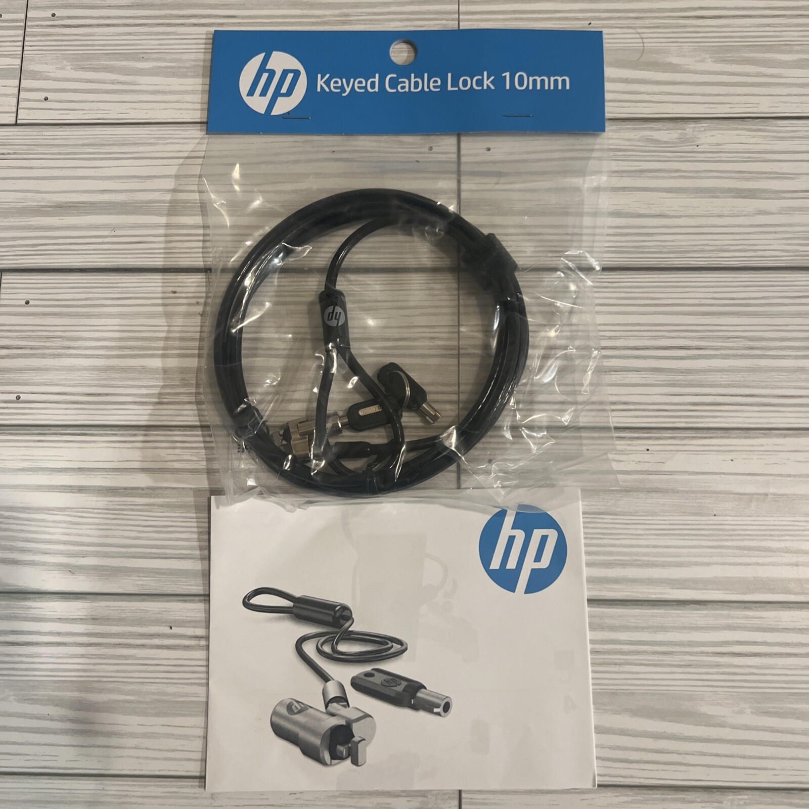 HP Keyed Cable Lock 10mm T1A62AA (NEW)