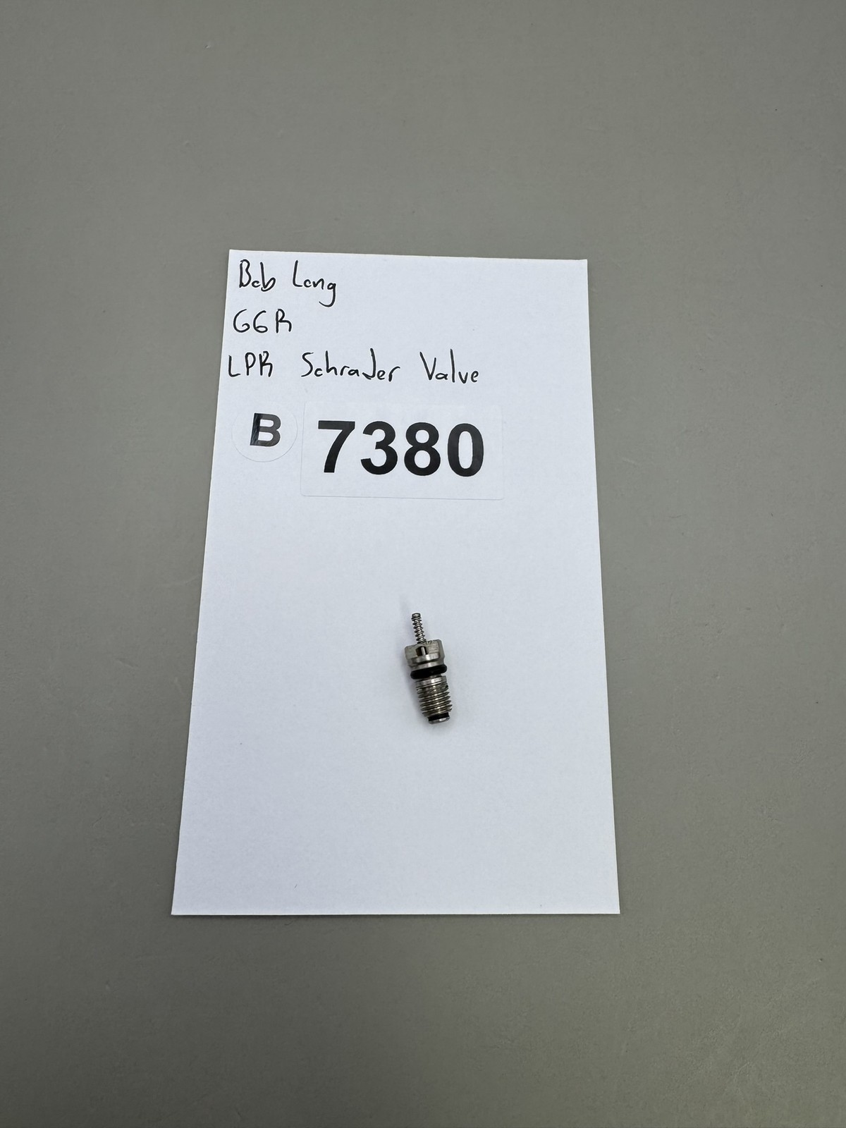 Bob Long G6R LPR Schrader Valve Silver