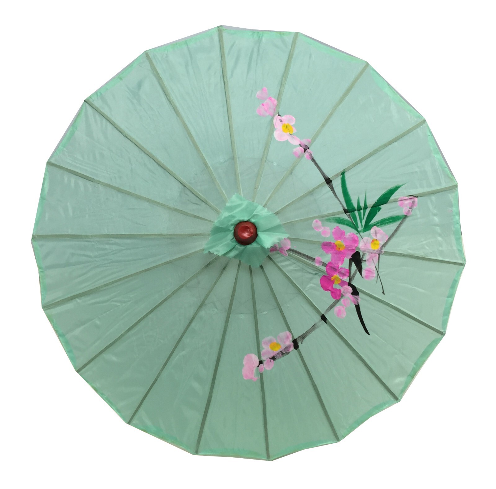 6 Pack Light Green  Nylon Umbrella Parasol Dance 32 in Adult Size S-3194x6