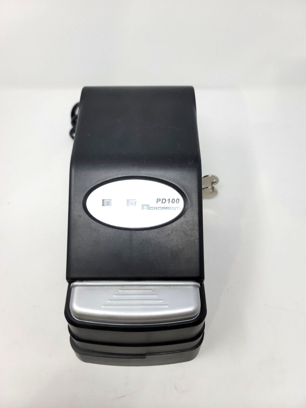 Time Clock Electric Payroll Recorder Acroprint- with Keys - Works PD100