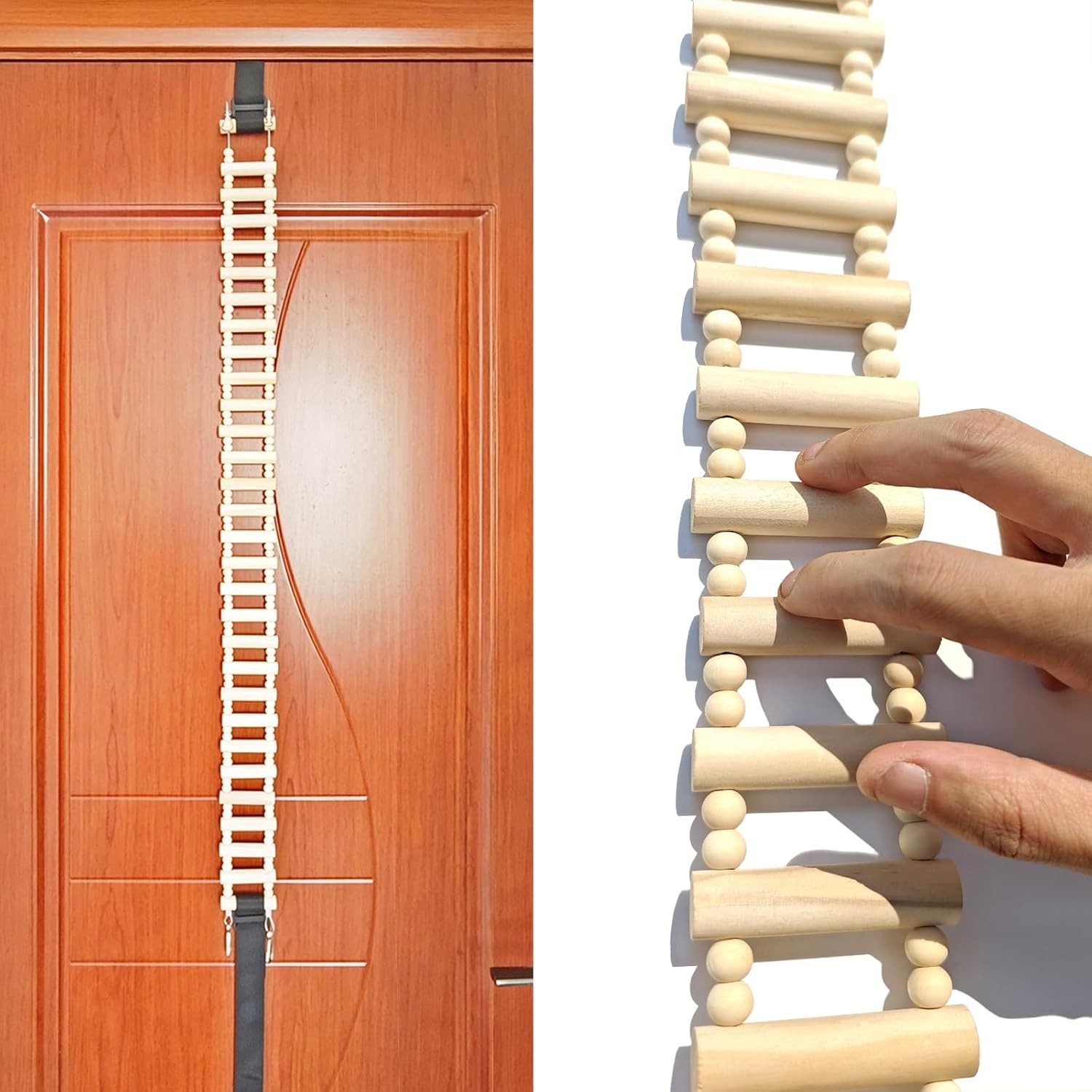 Physical Therapy Finger Ladder for Shoulder Rehab, Over Door/Wall Finger Ladd...