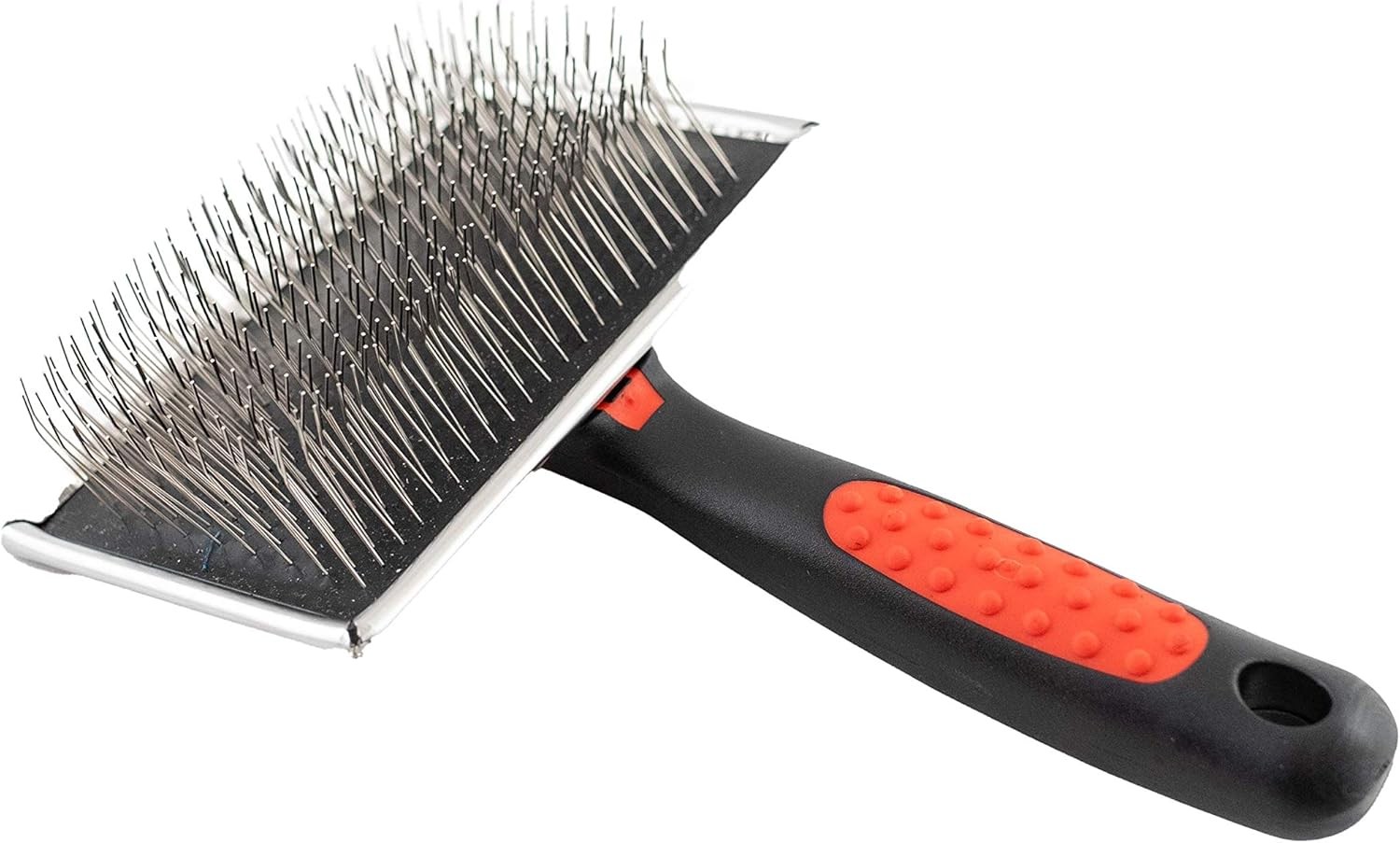 Paw Brothers Pro Grade Extra Long Slicker Brush - Ergonomic Handle, Removes