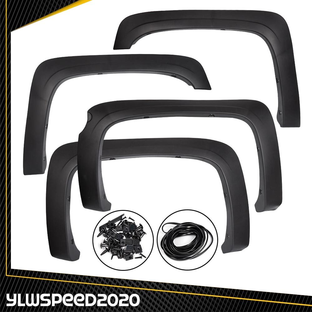Short Bed Factory Style Fender Flare Black Fit For 2007-13 Chevy Silverado 1500