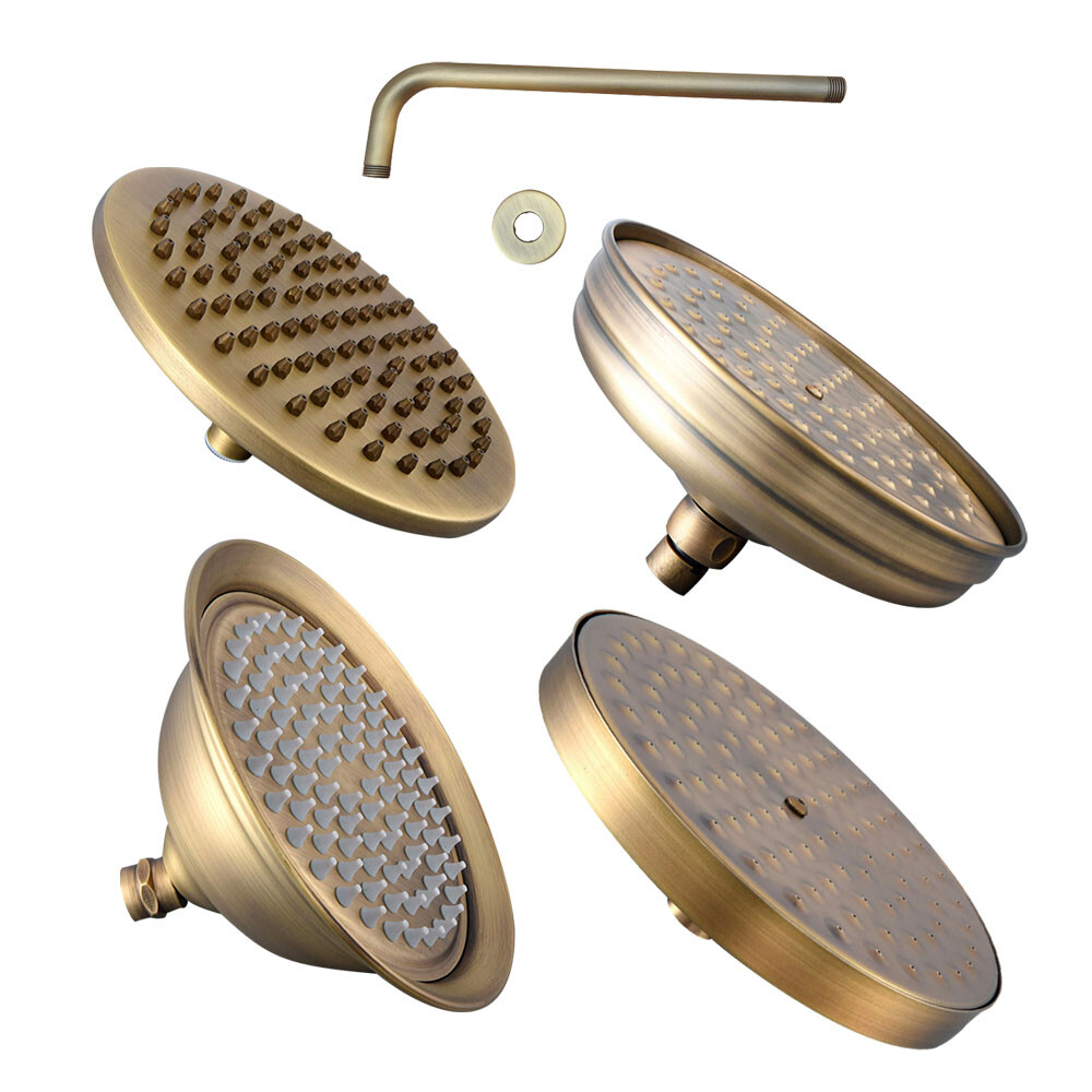 Antique Brass Bathroom Rain Shower Head Shower Top Spray (Standard 1/2")
