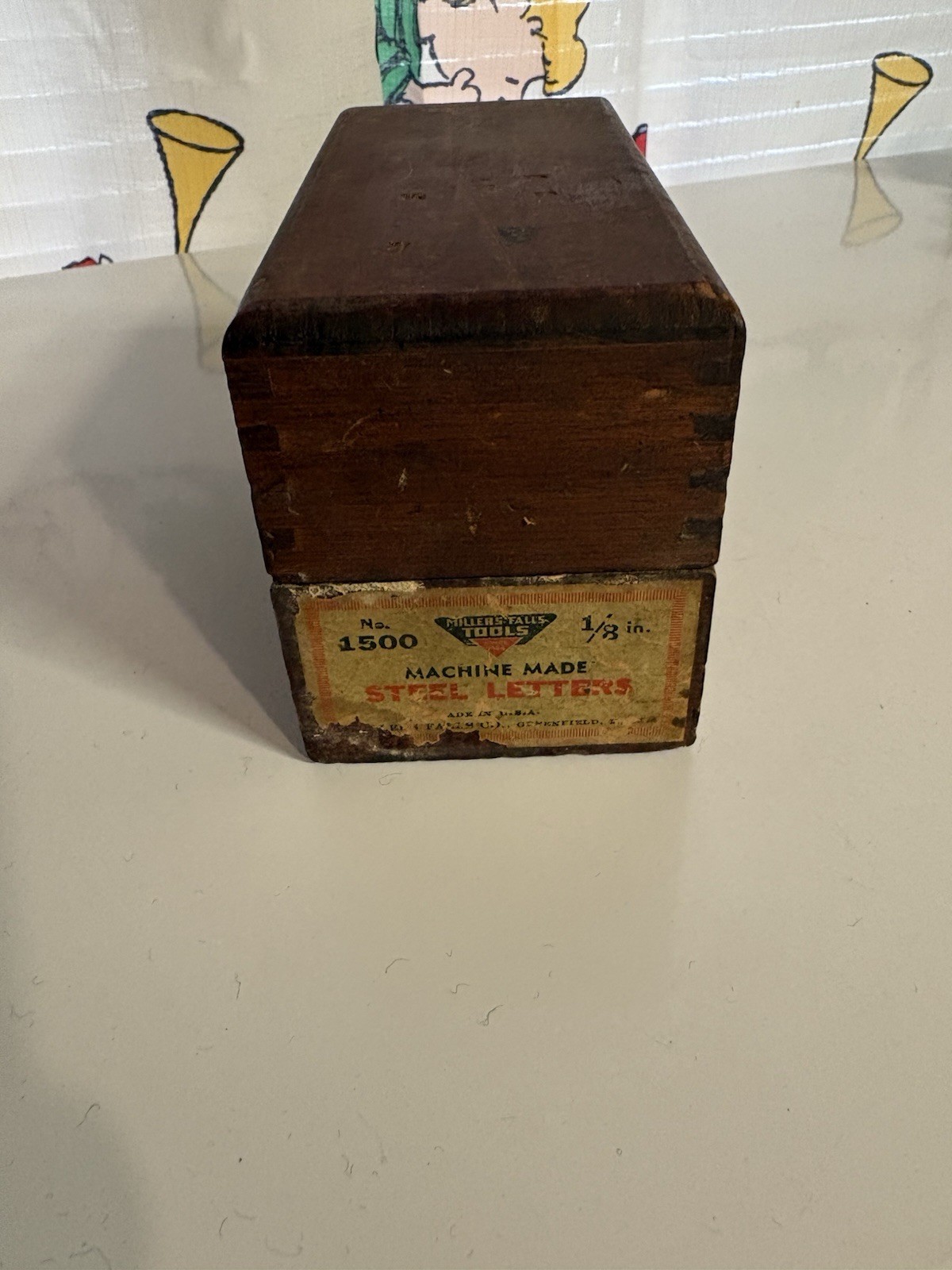Miller Falls Tools No. 1500 Made Steel Stamps 1/8" Letters in Box, USA