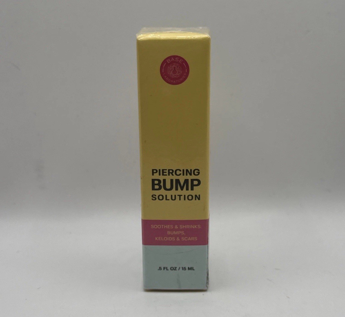 Base Labs Piercing Bump Shrinking Drops | Keloid Bump Remover 0.5 Fl Oz Exp:2/28