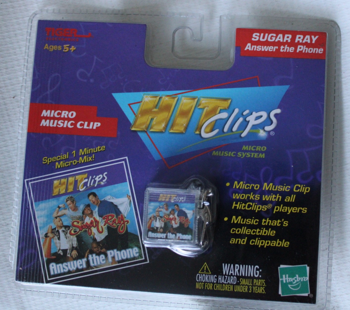 Tiger Electronics Hit Clips Micro Music HIT - SUGAR RAY ( ANSWER THE PHONE )