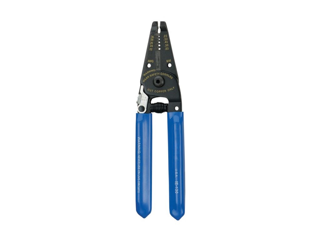 Techni-Pro 758PL0033 - H-D Stripper/Cutter with Lock, 22-30 AWG, Solid
