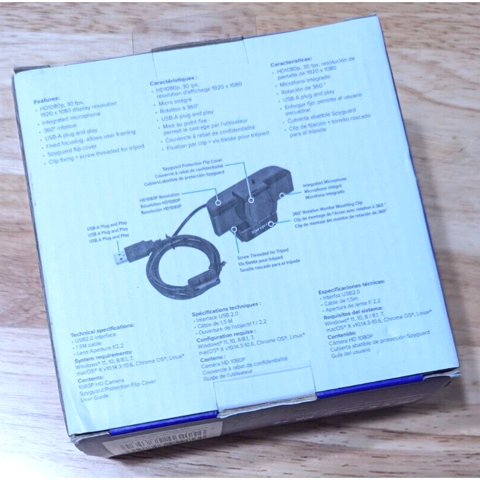 Targus Webcam Pro 1080P HD Camera 360 Rotation, Integrated Mic - Windows | MacOs