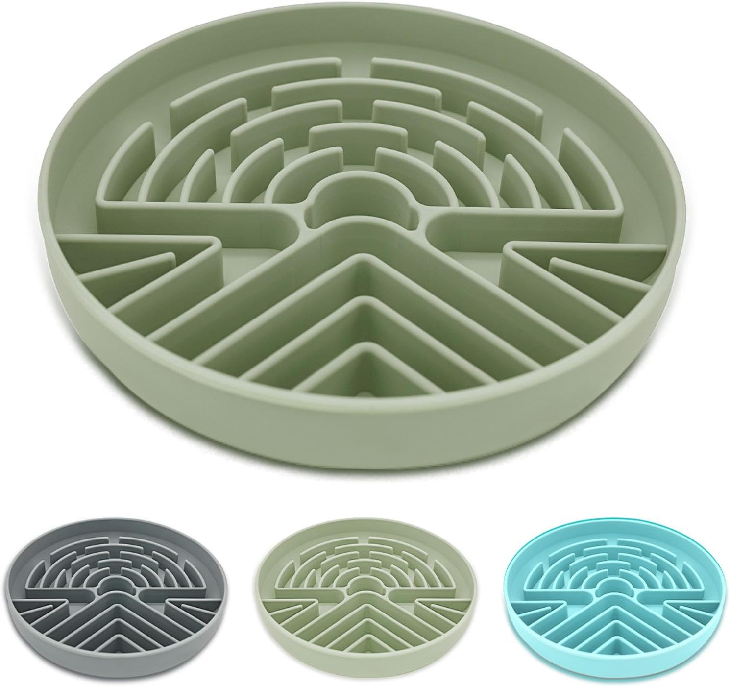Slow Feeder Dog Bowl for Large & Small Pets, anti Choking Puzzle Dog Food Bowl w