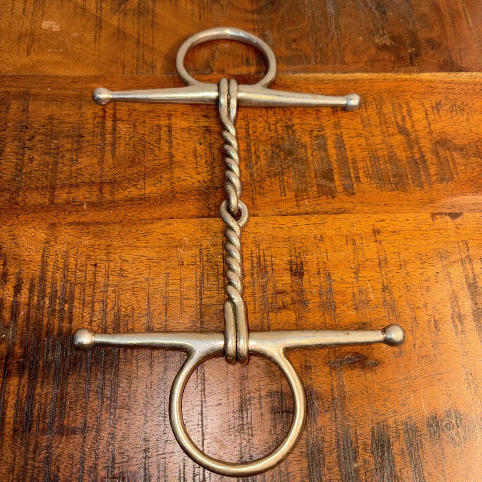 Stainless Steel Single Twisted Wire Full Cheek Snaffle Horse Bit 5"