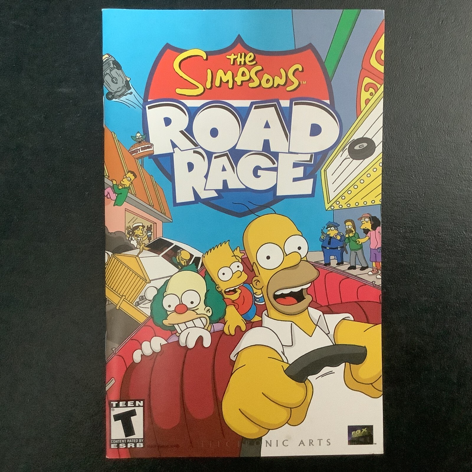 Simpsons Road Rage PS2 PlayStation 2 Instruction Manual Only