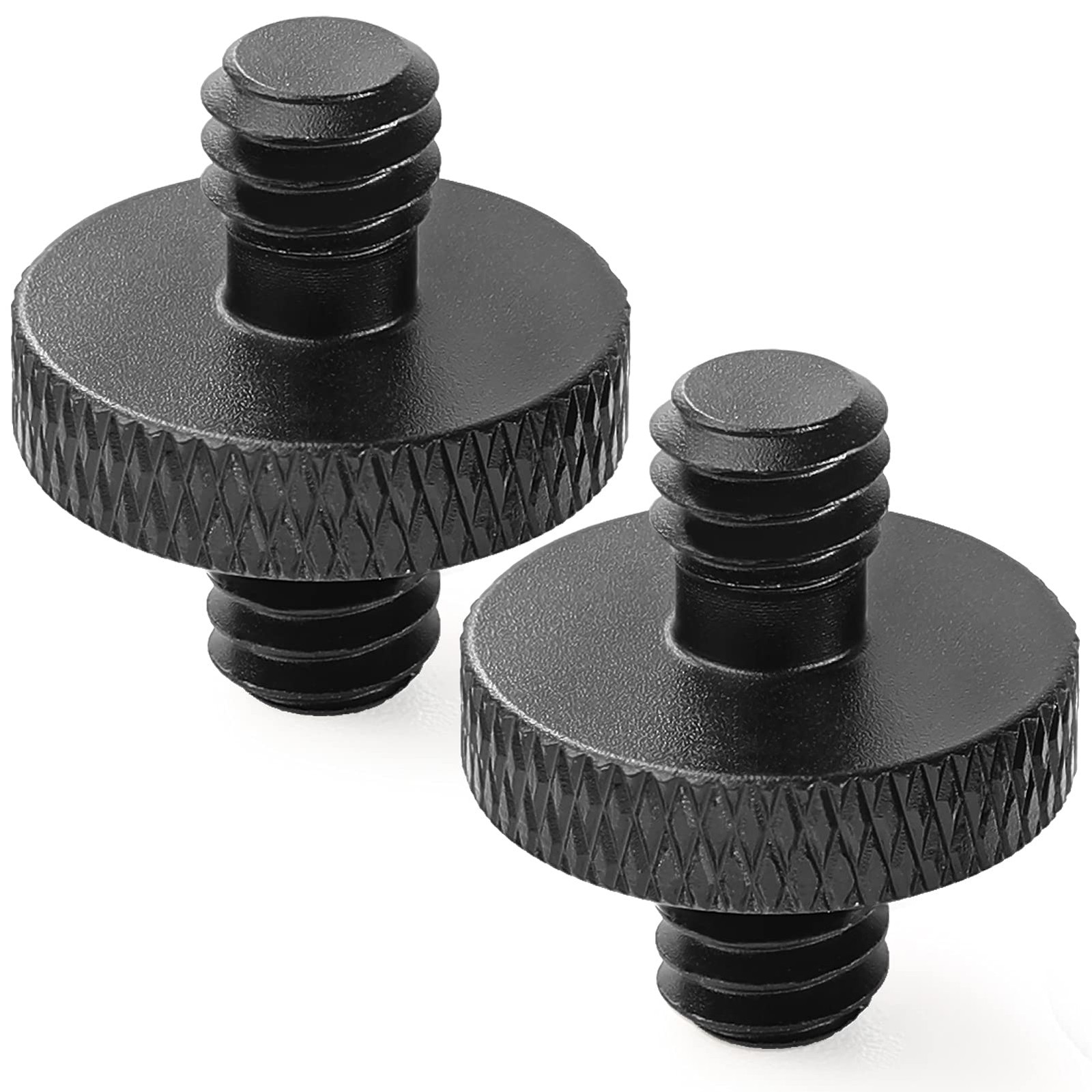 1/4" Male to 1/4" Male Threaded Tripod Screw Adapter Double Sided Standard Mo...
