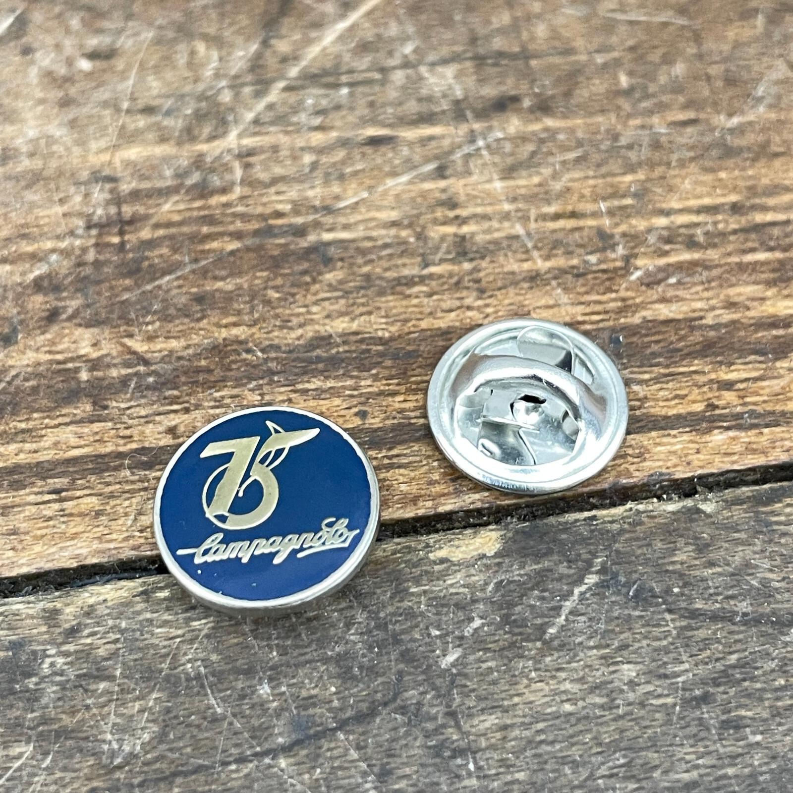 Vintage Campagnolo 75th Anniversary Pin Since  Bicycle Industry Hat Memorabilia