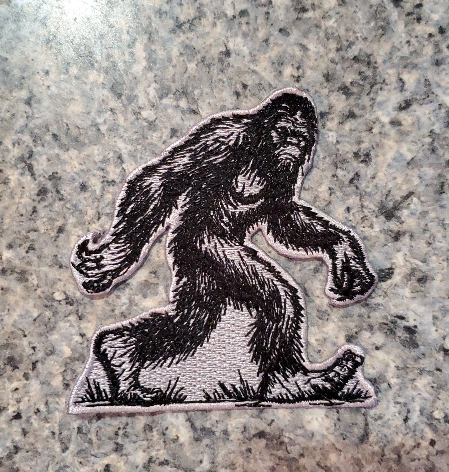 Sasquatch Bigfoot Cryptid Patch. Embroidered. Iron On. 3"x3"