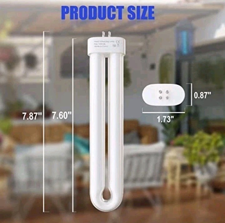 Replacement Light Bulb Bug Zapper 15W Bug Light Bulbs for K15, X3,T6, T8, T9 Bug
