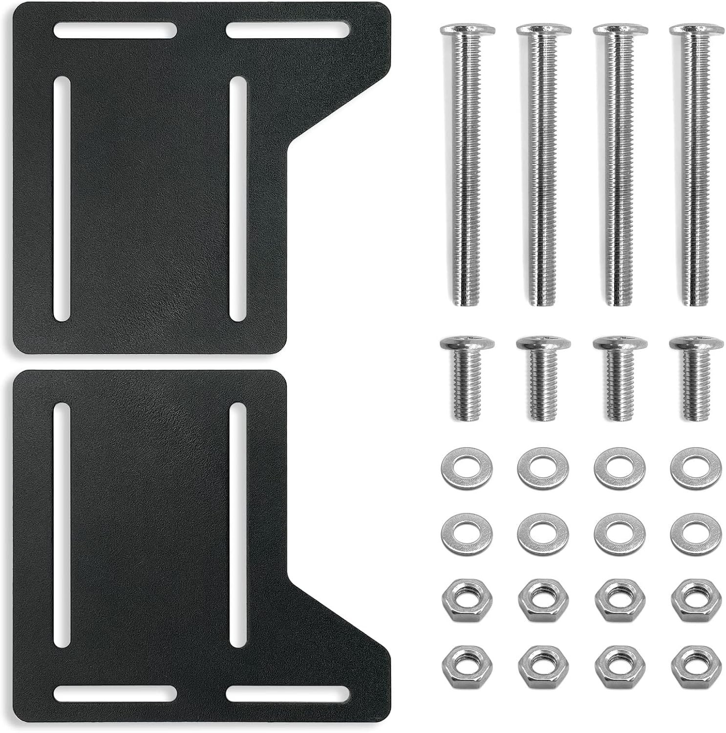 2 PCS Bed Frame Adapter for Headboard Modification Plate Brackets Adapter