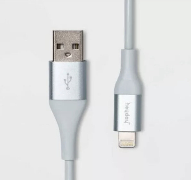 Heyday IPhone IPad Lightning to USB Cable 4ft Charging Cable - Aqua Blue NEW