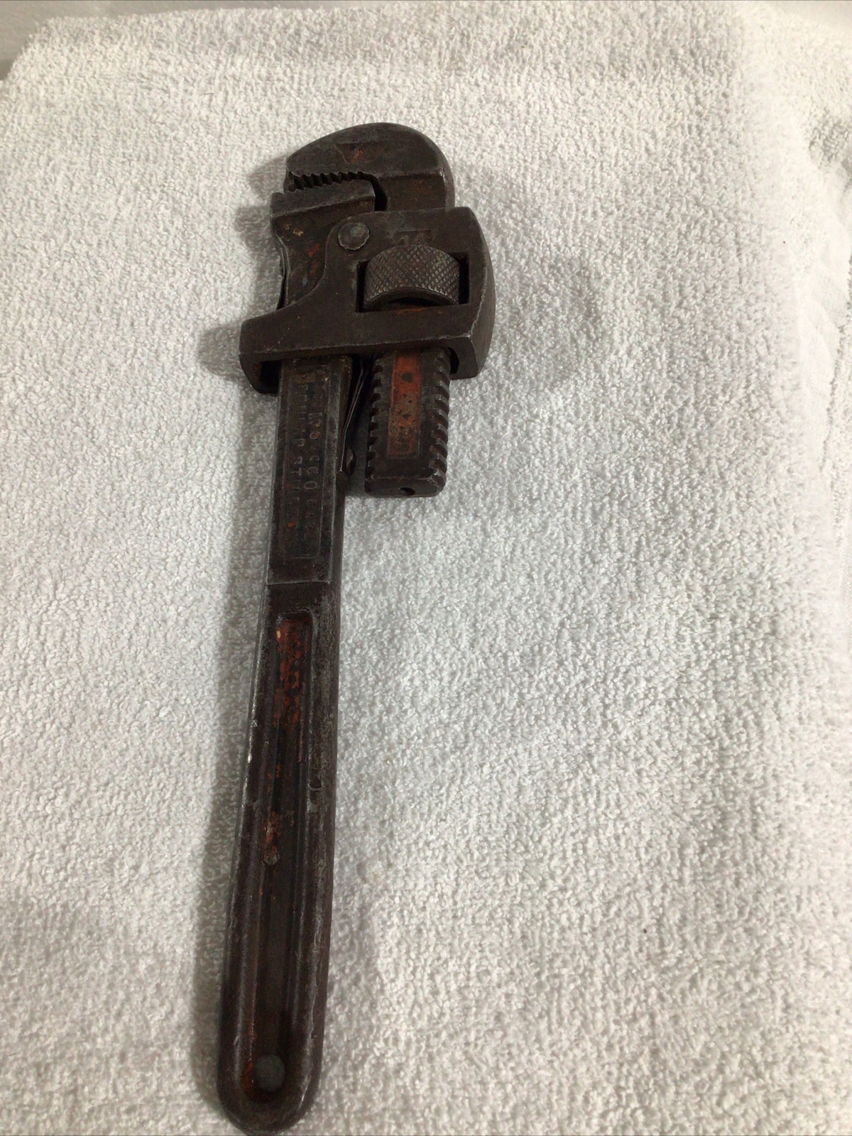 Vintage TRIMONT MFG CO ROXBURY MASS USA 12 Inch Pipe Wrench TRIMO Drop Forged