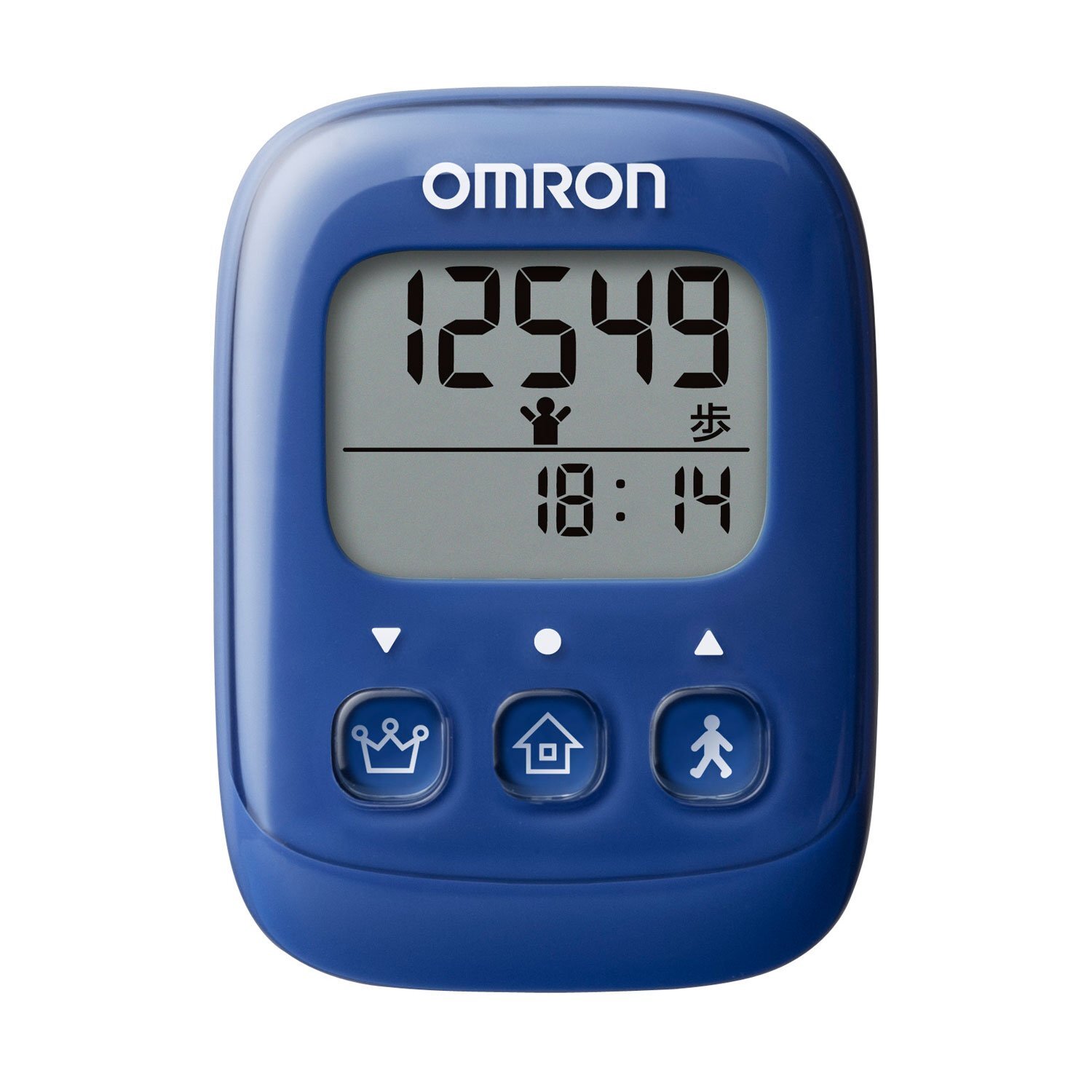 OMRON HJ-325-B Pedometer - Digital Display Compact Lightweight Blue Japanese