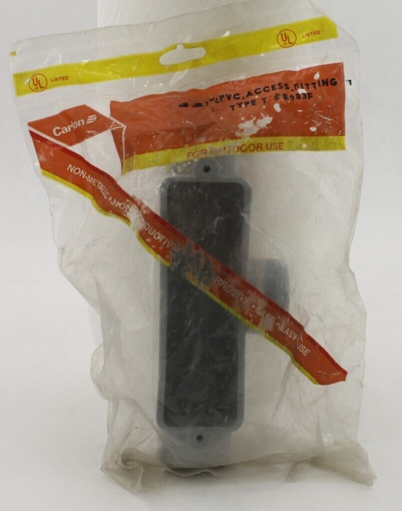 Carlon E983F 1" PVC Access Fitting (New in bag)