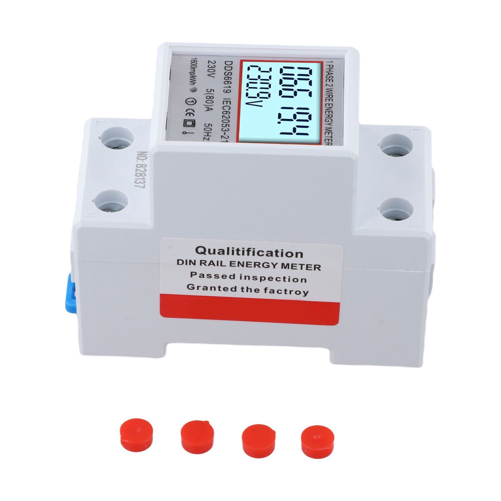 Digital Power Meter Energy Meter Installation Convenience KWh Consumption
