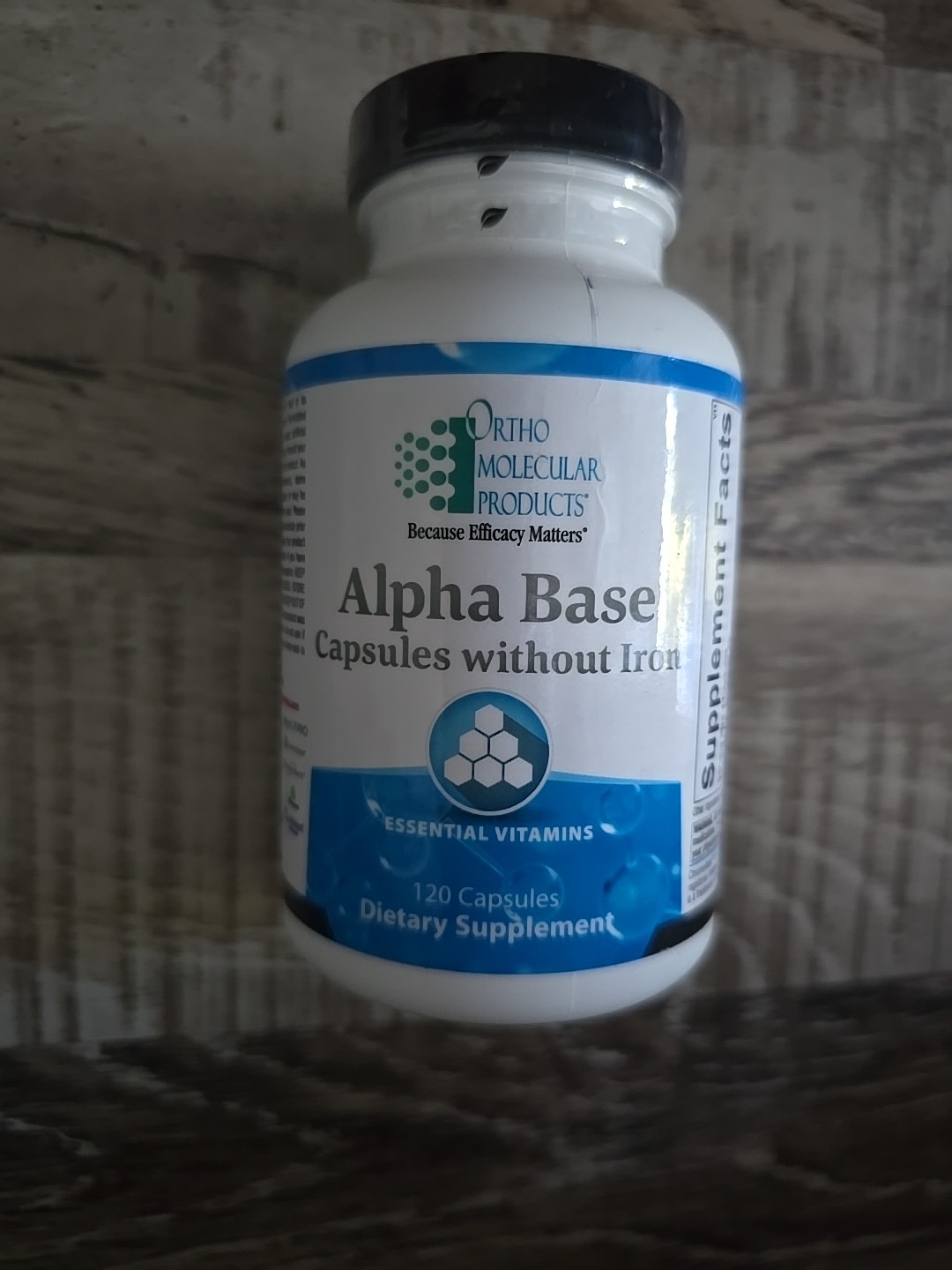 Alpha Base Without Iron 120ct New Authentic Exp 10/26