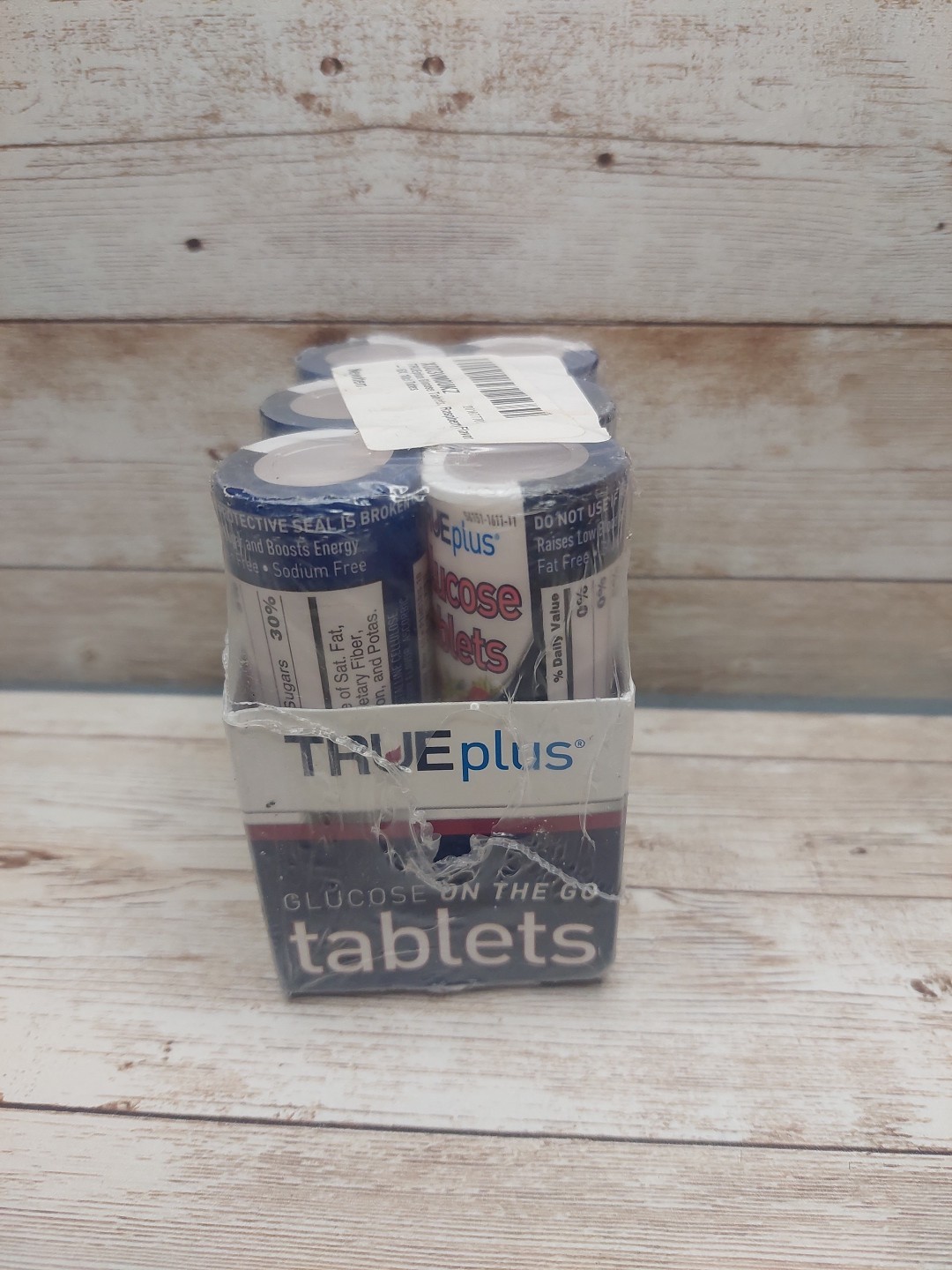 Trueplus Glucose Tablets, Raspberry Flavor - 6X 10Ct Tubes