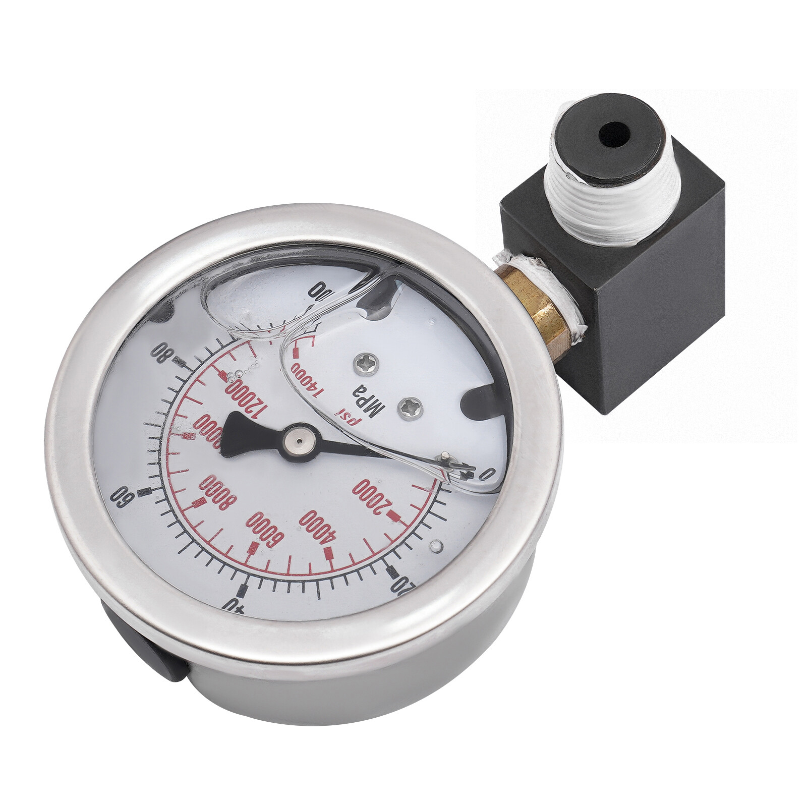 Manual Hydraulic Hand Pump Hydraulic Hand Pump with Pressure Guage US STOCK