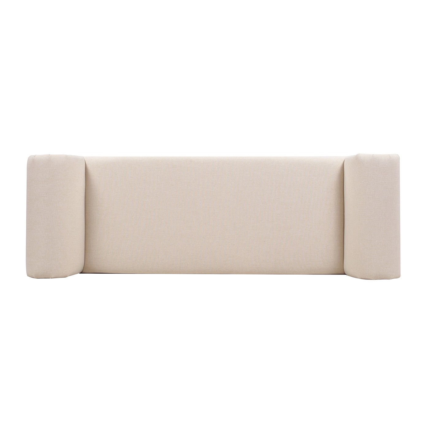 Kathy Roll Arm Entryway Accent Bench, Sky Neutral Beige Polyester