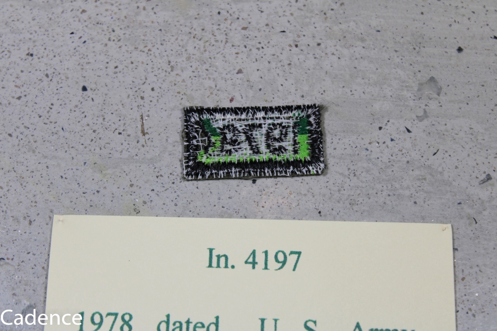US Vietnam Era 1978 Armored Flag Date Tab Patch B483