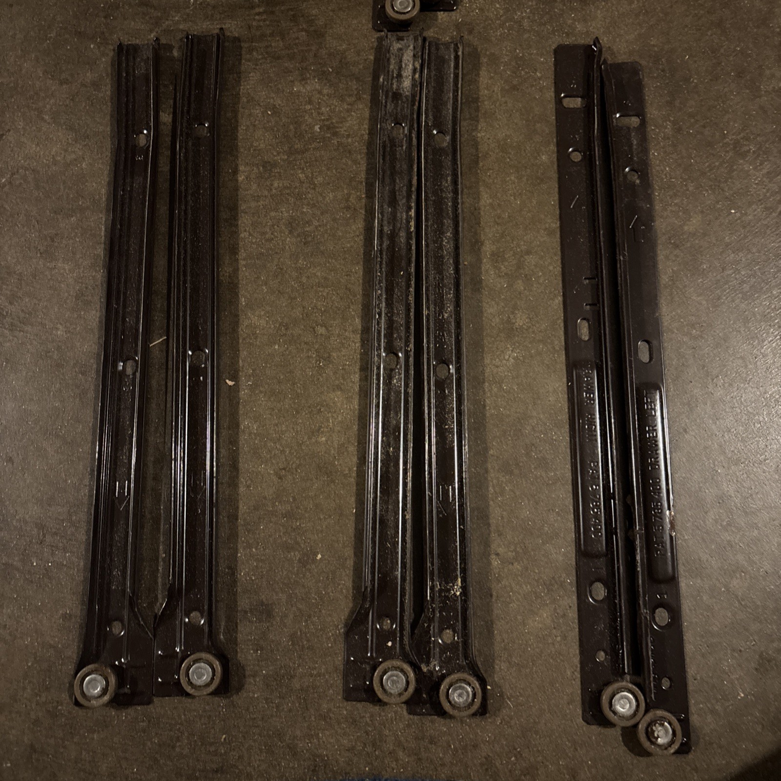 Set of Six 14” Inch Drawer Slide Assemblies