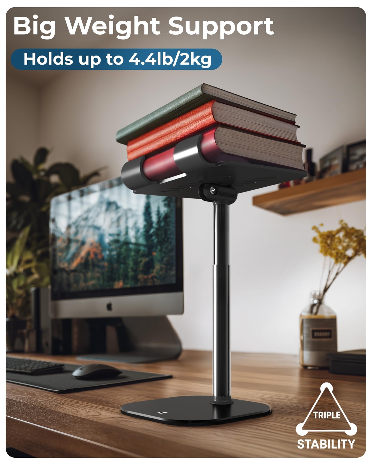 TabHolder, 7-10" Height Adjustable Tablet Stand, Premium iPad Stand for Desk,...