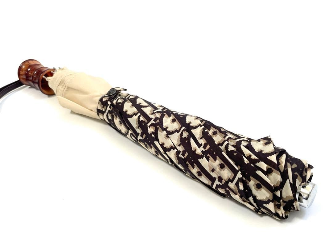 Christian Dior Trotter Monogram Folding Umbrella Authentic