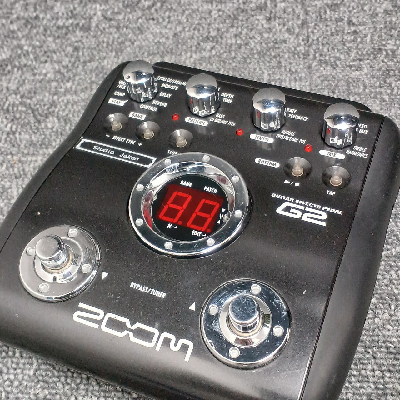 USED Zoom G2 Multi Effects Processor Guitar Pedal Tested Working Cleaned