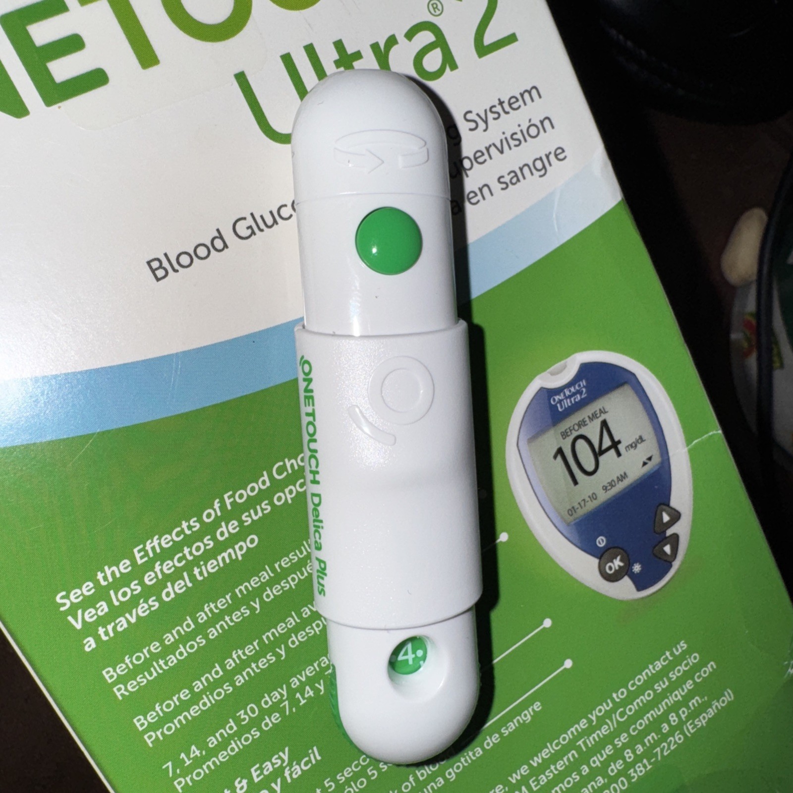 2  yes 2 One Touch  Delica Plus Lancing Device --!USA Fast Ship