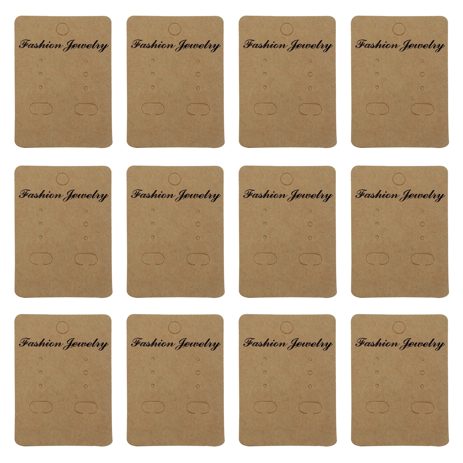 100PCS Earrings Jewelry Display Paper Cards Earrings Hanging Holder Packing
