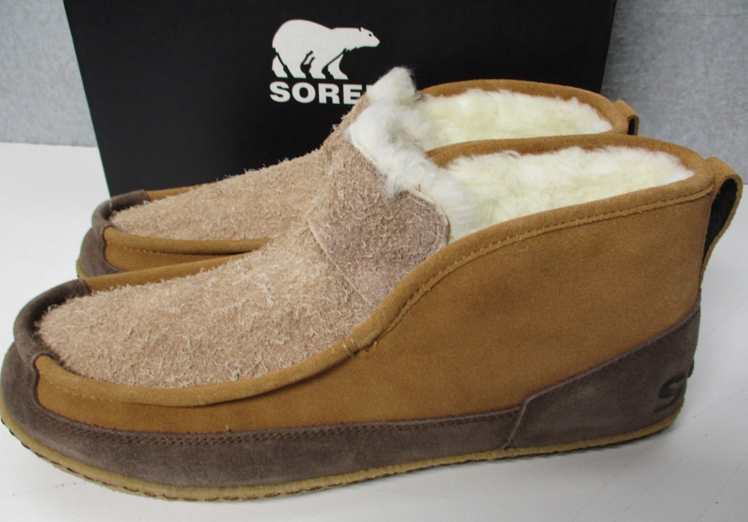 Sorel Manawan II Moc Slip On Shoes Slippers Tobacco Brown Mens Sz 10