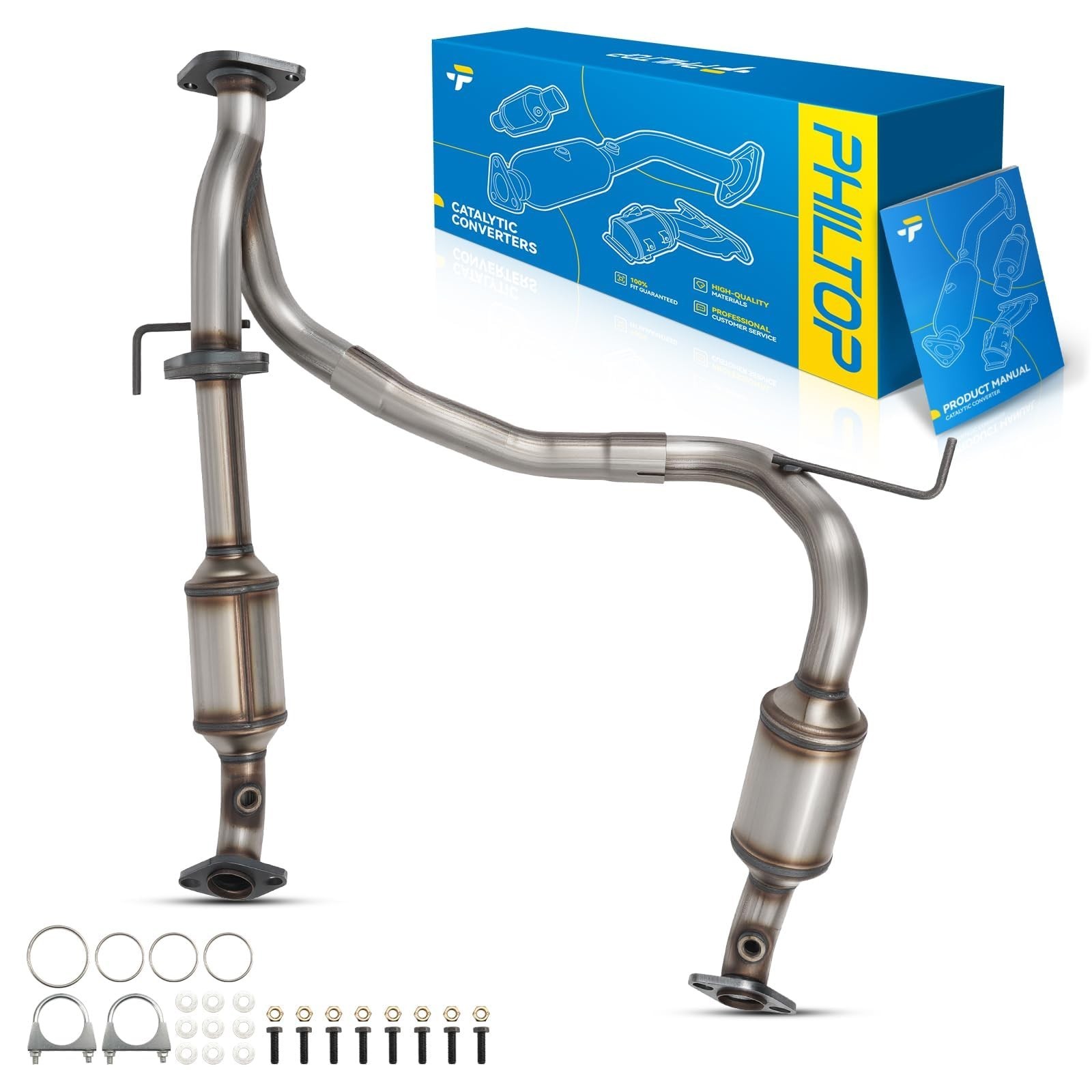 PHILTOP High Flow Catalytic Converter Compatible with Toyota Tacoma 4.0L 2005...